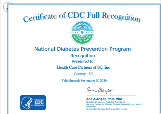 Read more about the article HCPSC Earned CDC Full Recognition For Our Diabetes Prevention Program