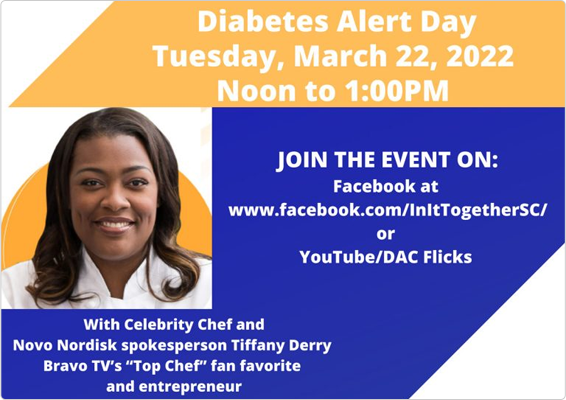 Read more about the article Diabetes Alert Day – A Live Virtual Cooking Show